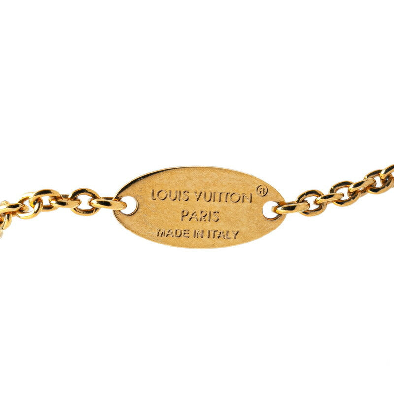 Louis Vuitton Iconic Rhinestone Necklace Gold