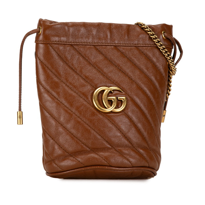 Gucci GG Marmont Leather Chain Shoulder Bag 575163