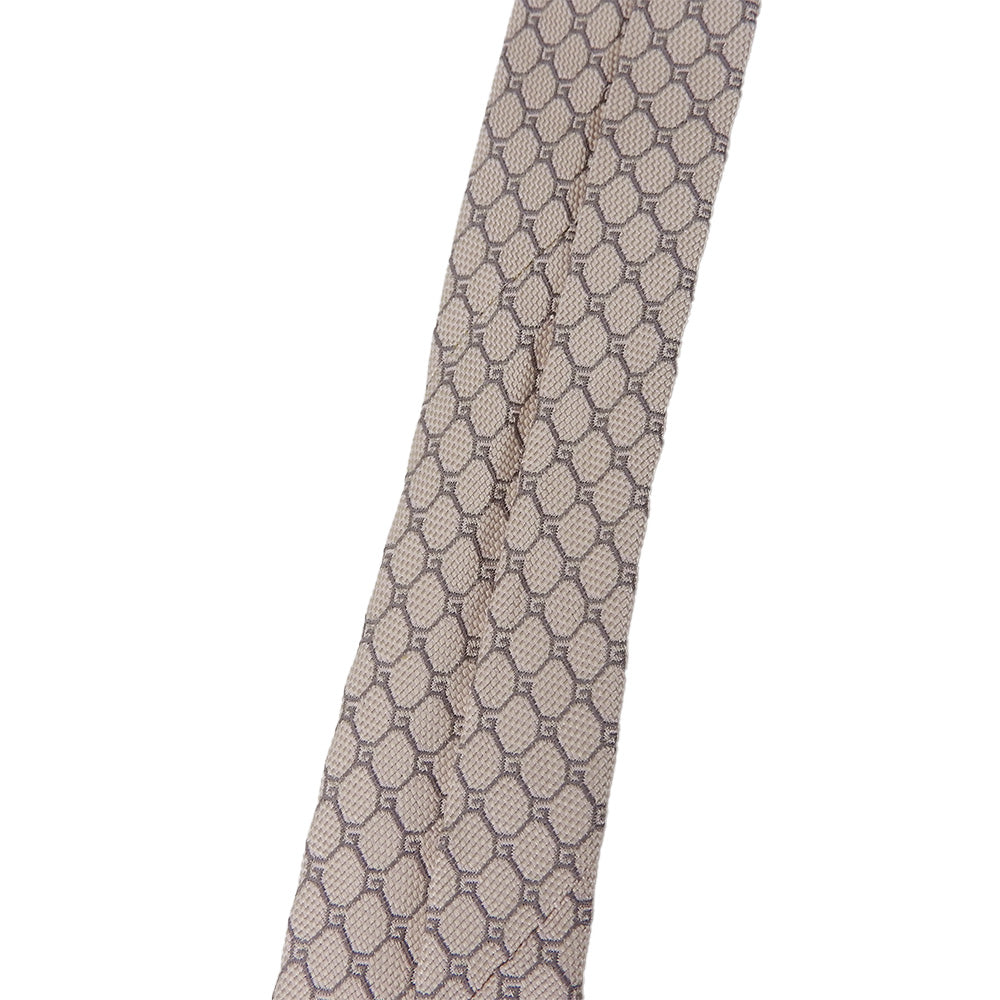 Used Gucci Silk Tie Pink Beige