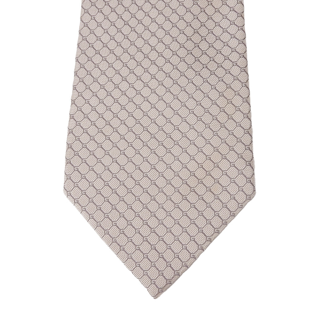 Used Gucci Silk Tie Pink Beige