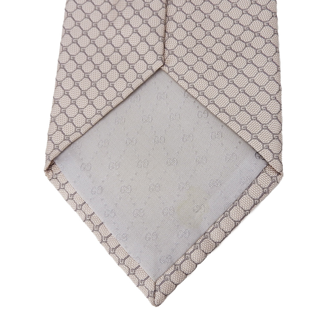 Used Gucci Silk Tie Pink Beige