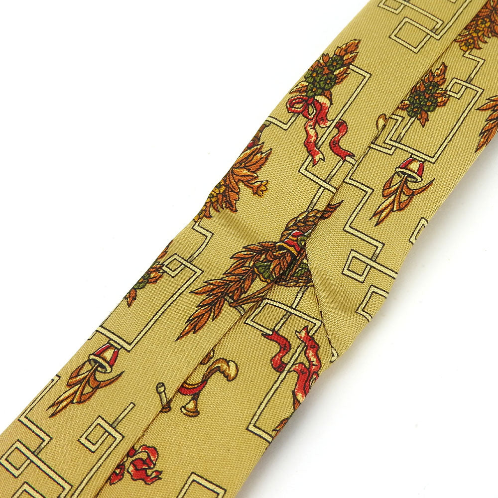 Salvatore Ferragamo Silk Tie Multicolor Beige