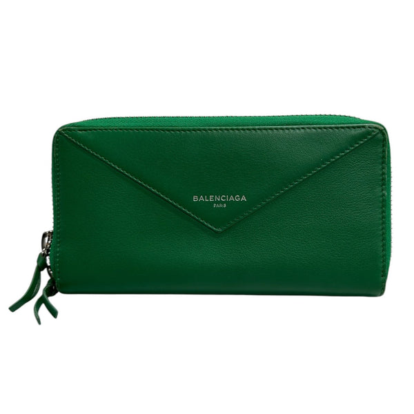 Balenciaga Paper Leather Long Wallet