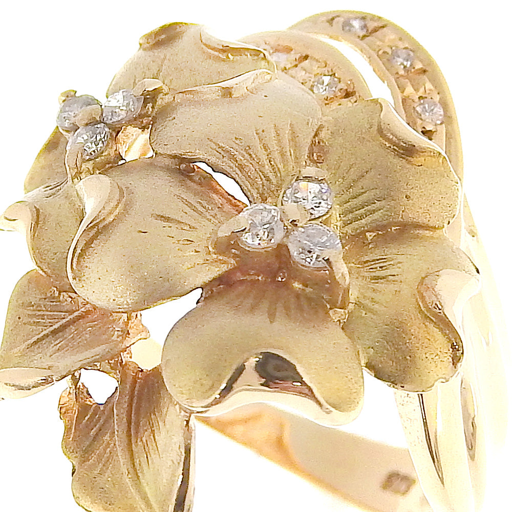 K18 Yellow Gold Diamond Ring 12