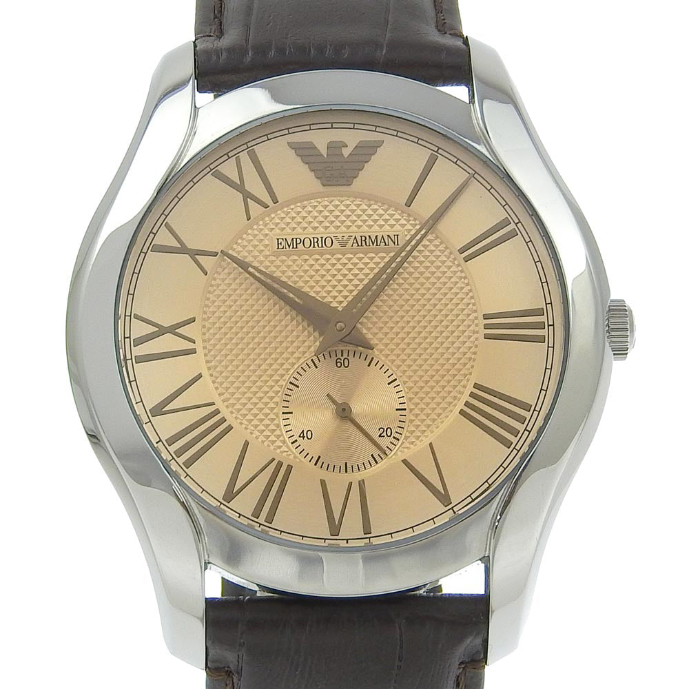 Armani AR1704 Stainless Steel Leather Quartz Watch