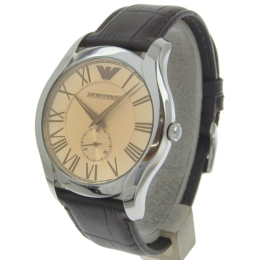 Armani AR1704 Stainless Steel Leather Quartz Watch