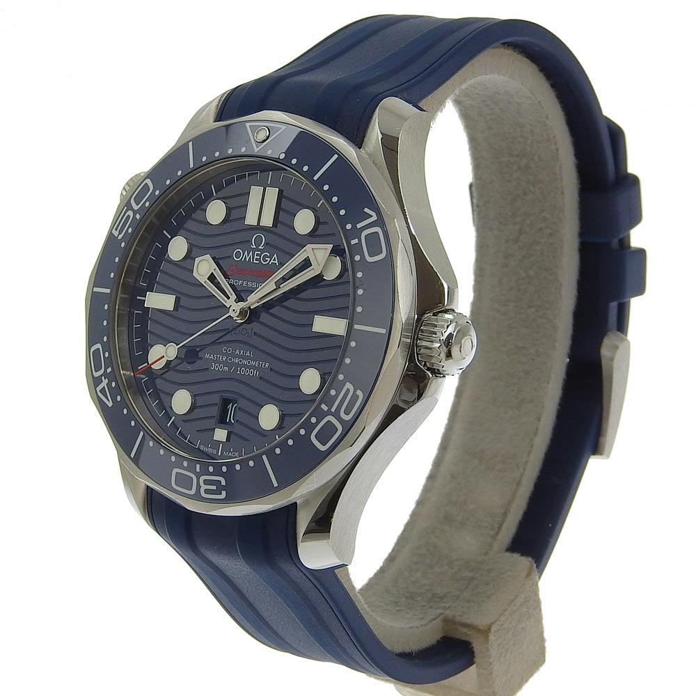 Omega Seamaster - Men’s Automatic Co-Axial 8800 Master Chronometer Watch in Blue, Made in Swiss, Stainless Steel and Rubber [Pre-owned] 210.32.42.20.03.001