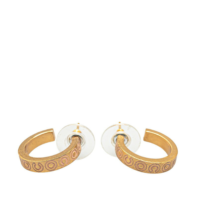 Chanel COCO Gold Hoop Earrings