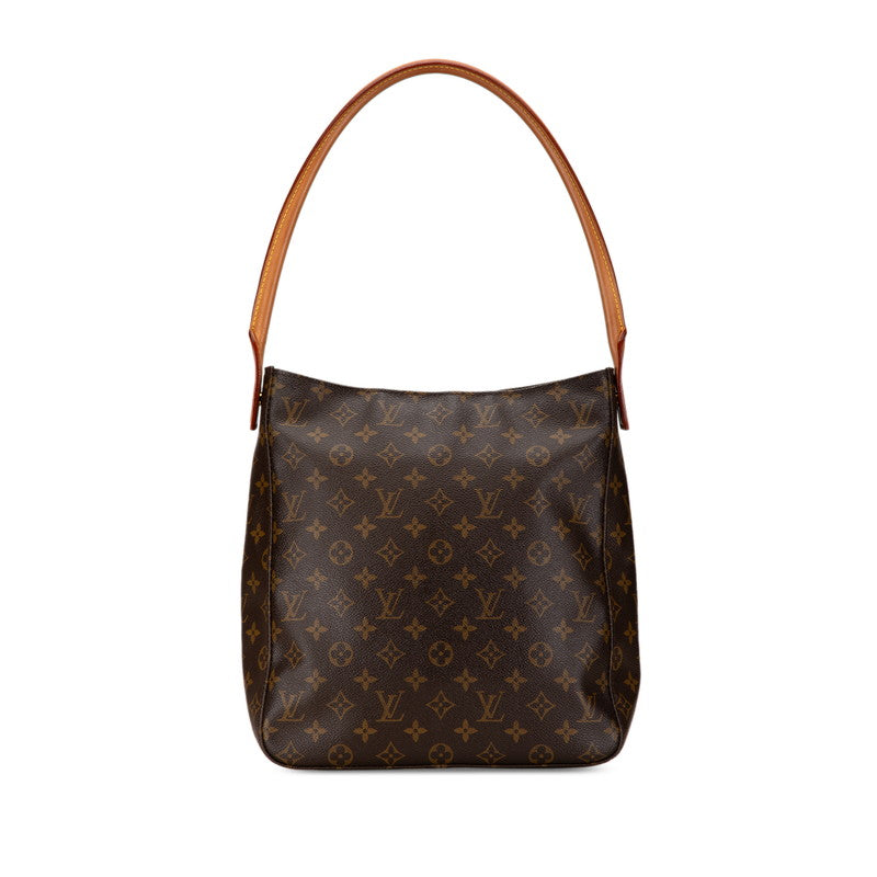 Louis Vuitton Monogram Looping GM Shoulder Bag M51145 Brown PVC Leather in Very Good Condition