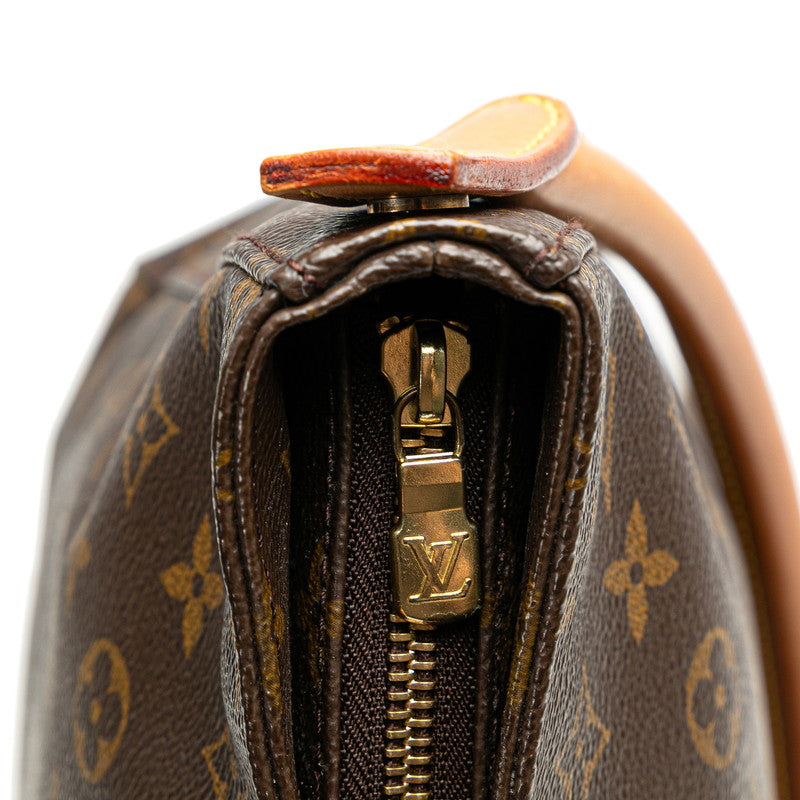 Louis Vuitton Monogram Looping GM Shoulder Bag M51145 Brown PVC Leather in Very Good Condition