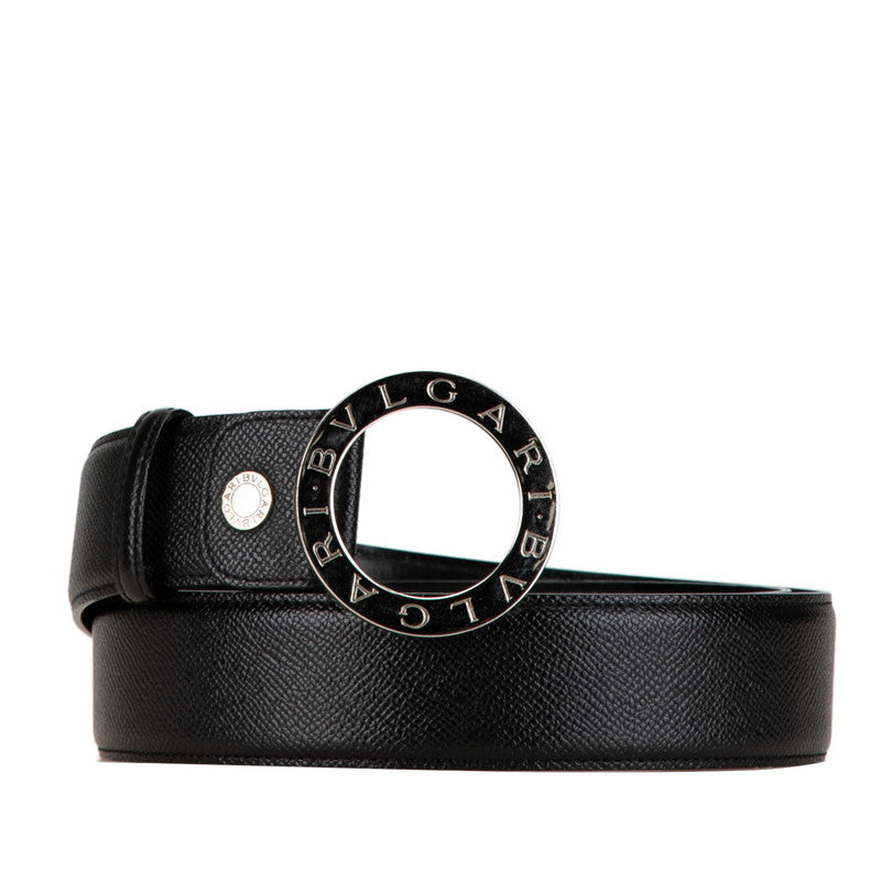 Bvlgari Leather Belt Black