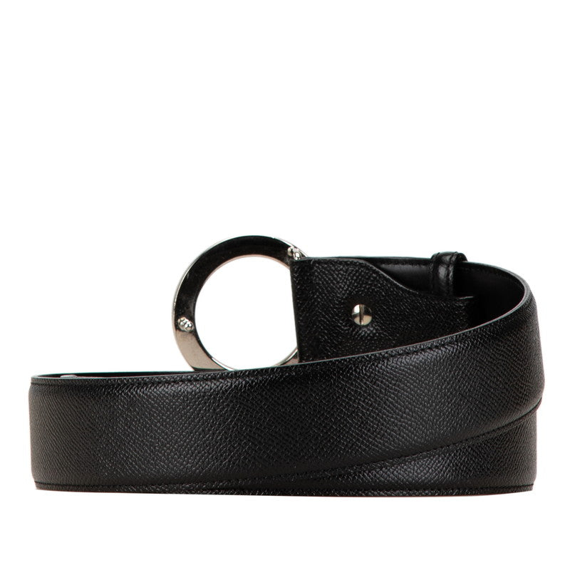 Bvlgari Leather Belt Black