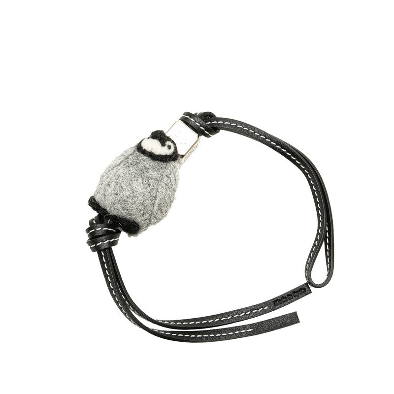 Loewe Anagram Baby Penguin Charm Felt Leather