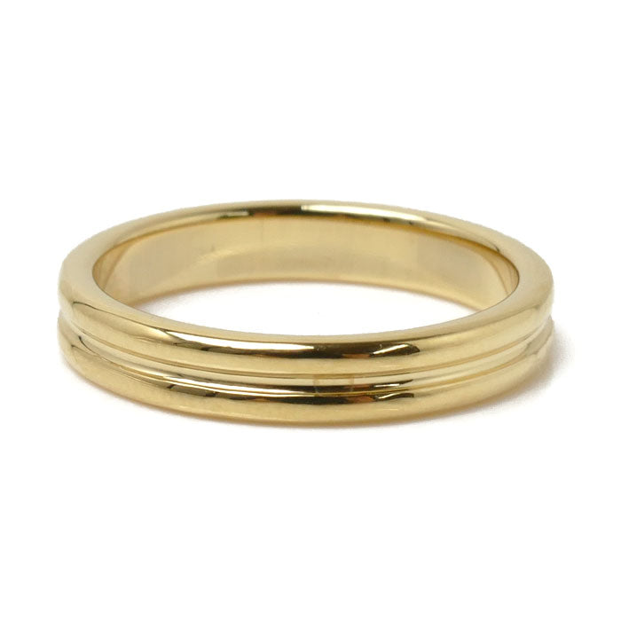 Boucheron K18YG Yellow Gold Godron Ring