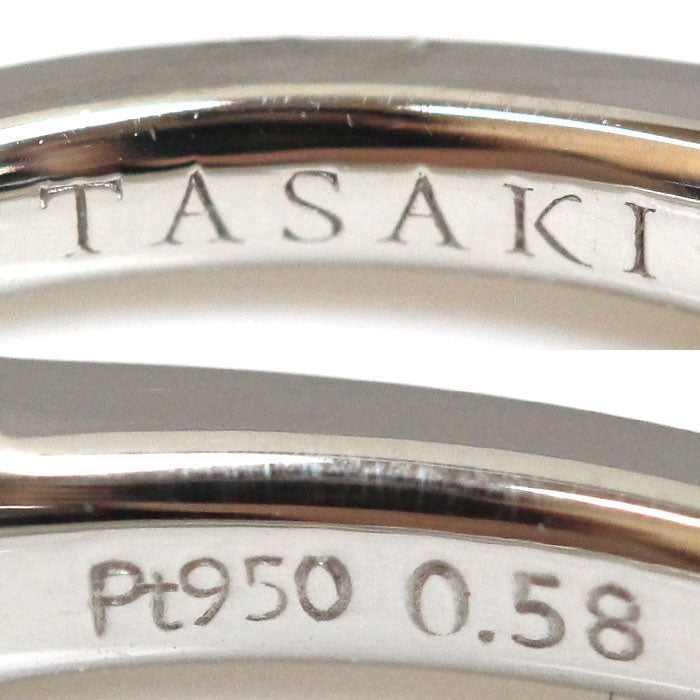 TASAKI Pt950 Platinum Diamond Half Eternity Ring