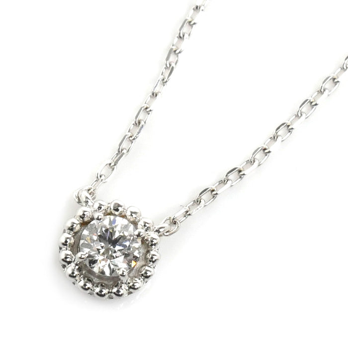 Vendome Aoyama K18WG Diamond Necklace