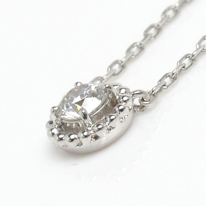 Vendome Aoyama K18WG Diamond Necklace