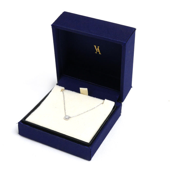 Vendome Aoyama K18WG Diamond Necklace