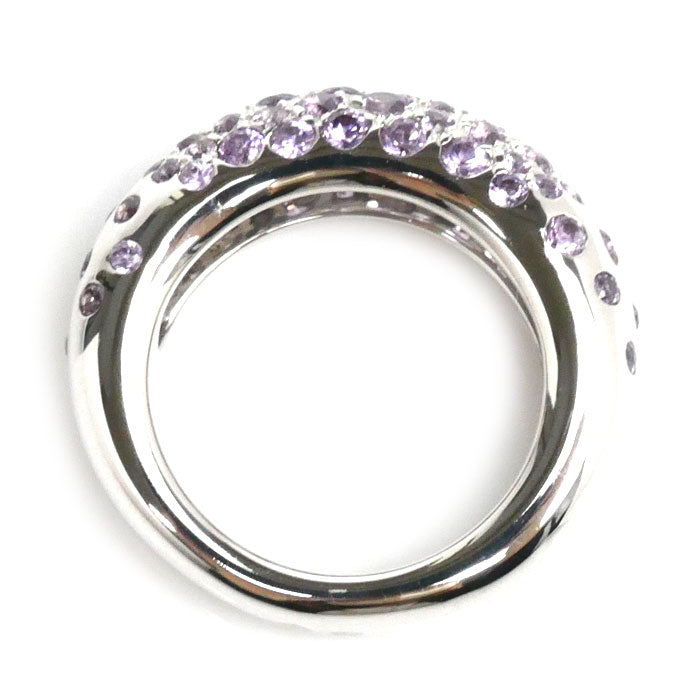 Chaumet K18WG White Gold Sapphire Ring