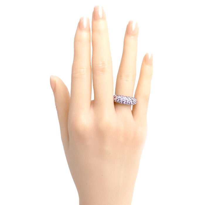 Chaumet K18WG White Gold Sapphire Ring