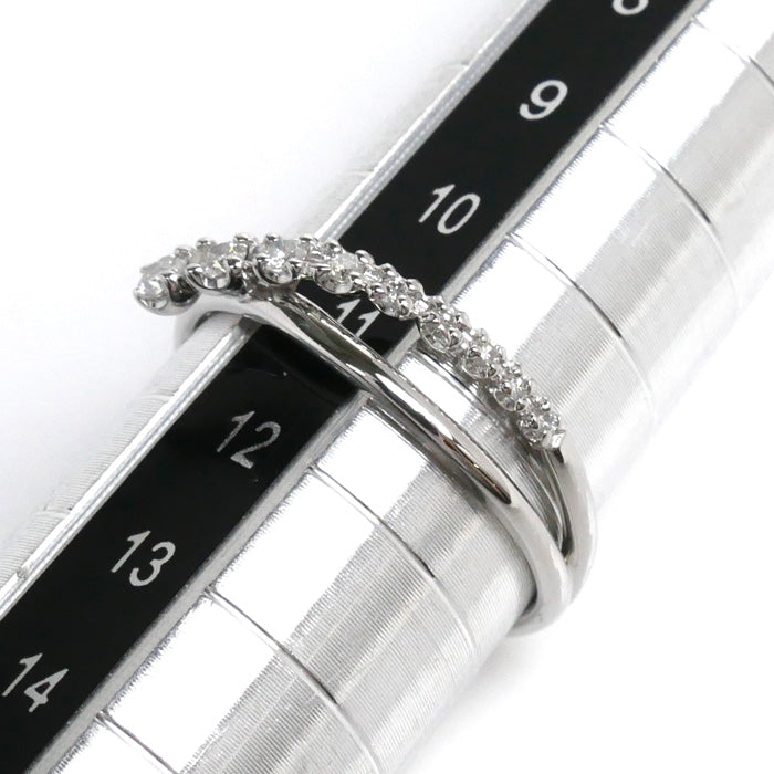 Vendome Aoyama K18WG White Gold Diamond Ring