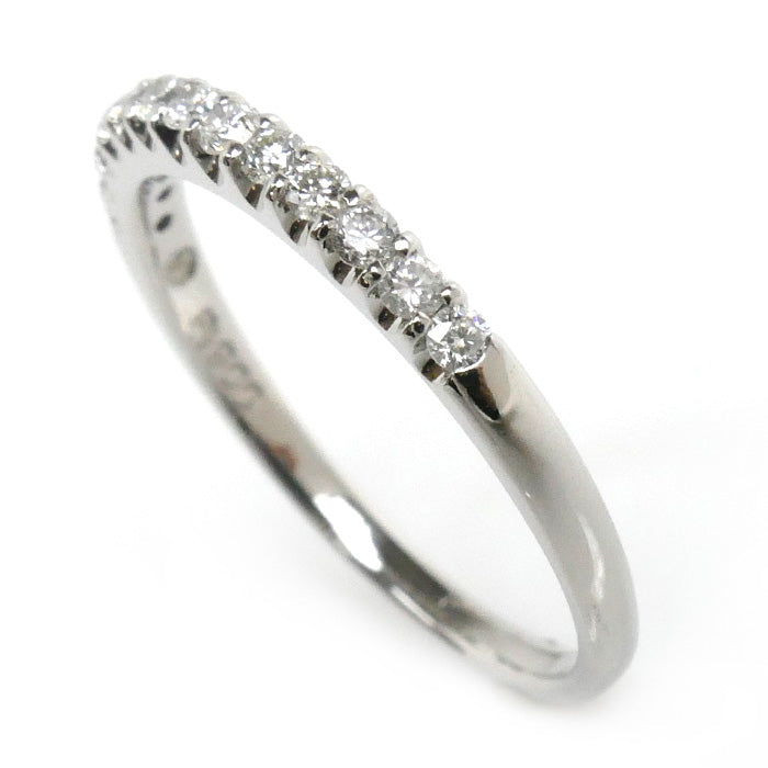 Vendome Aoyama Pt900 Platinum Diamond Half Eternity Ring