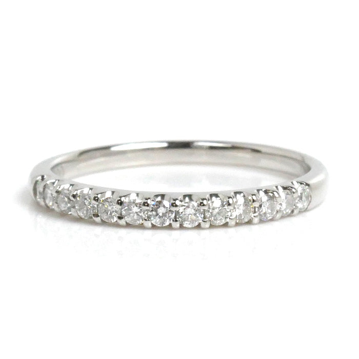 Vendome Aoyama Pt900 Platinum Diamond Half Eternity Ring