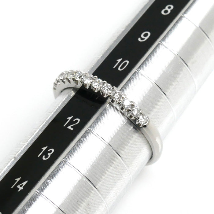 Vendome Aoyama Pt900 Platinum Diamond Half Eternity Ring