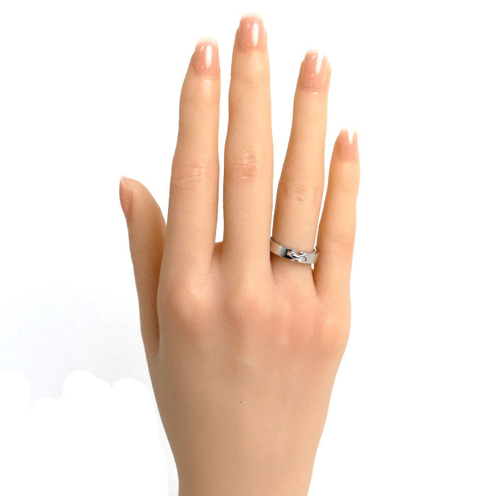 Chaumet K18WG White Gold Evidence Ring