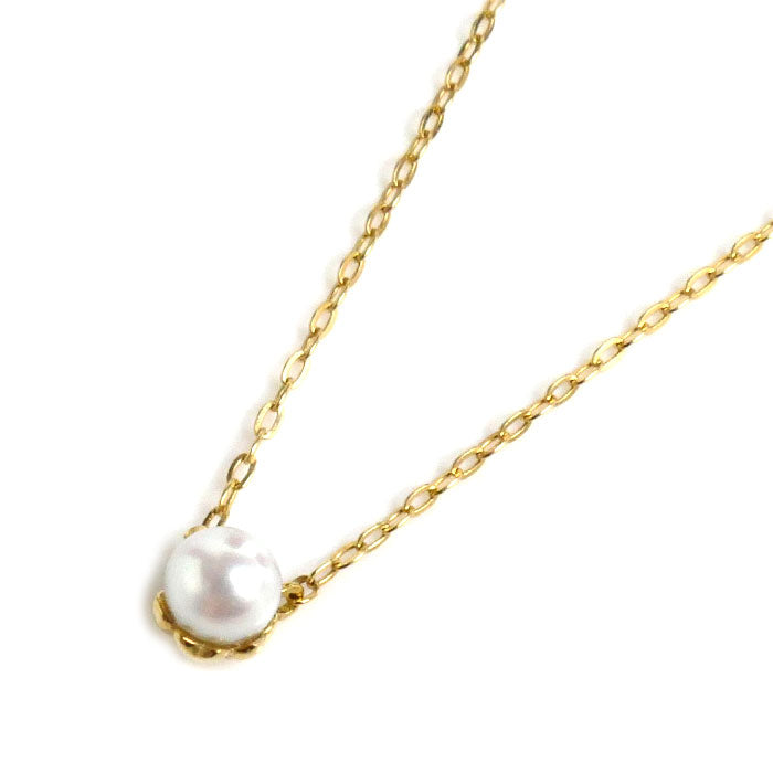 AHKAH K18YG Yellow Gold Pearl Necklace