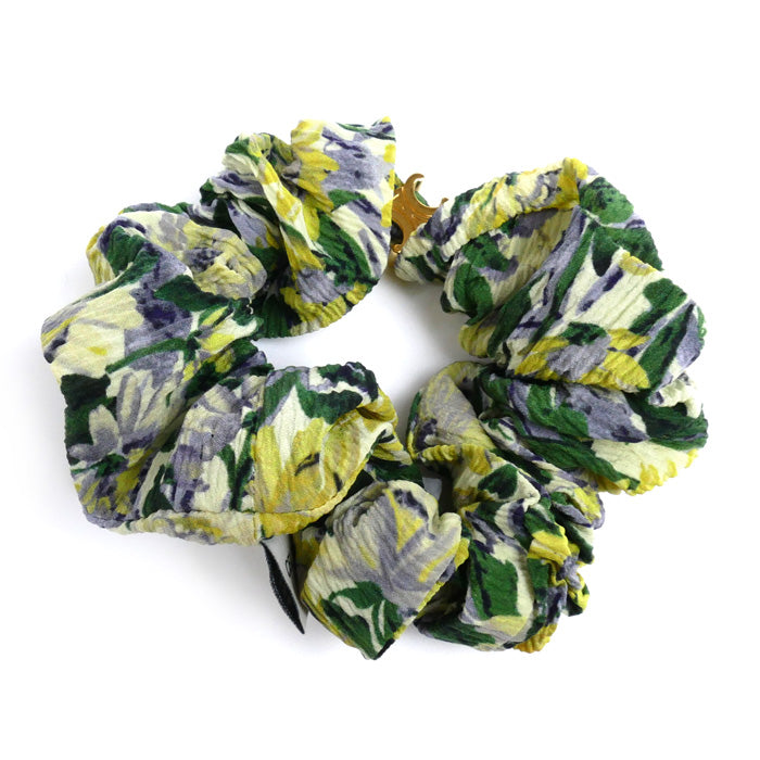 Celine Silk Triomphe Hair Accessory Scrunchie