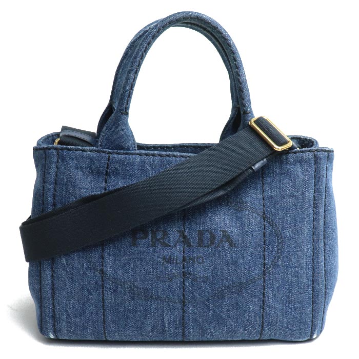 Prada Denim Canapa 2Way Shoulder Bag 1BG439