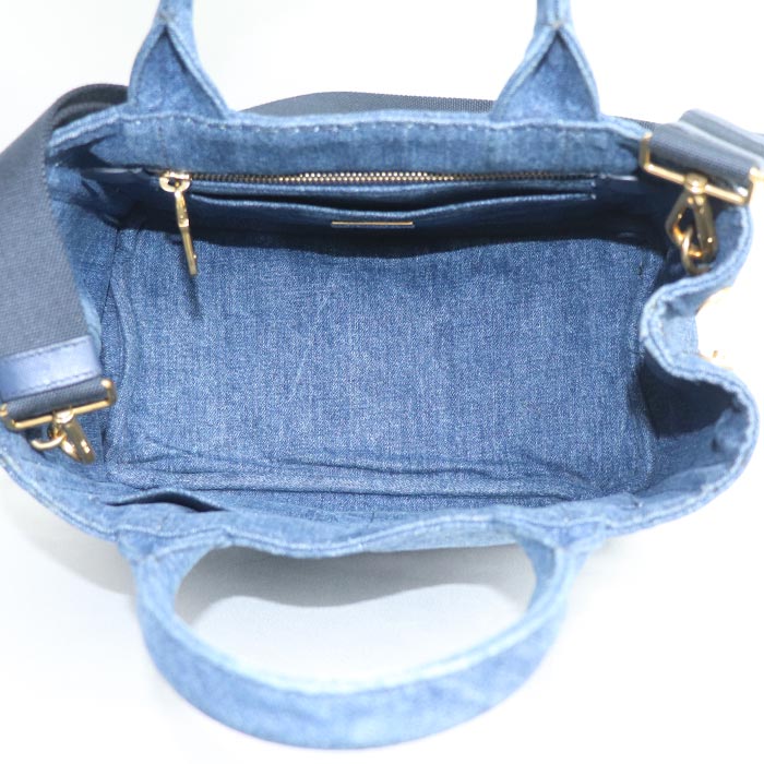 Prada Denim Canapa 2Way Shoulder Bag 1BG439