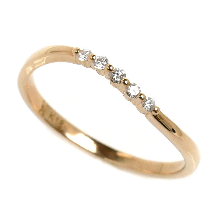 Vendome Aoyama K18PG Pink Gold Diamond Ring