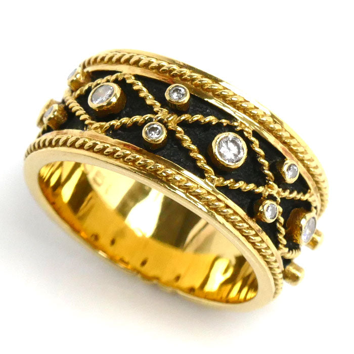 K18YG Yellow Gold Diamond Ring 14