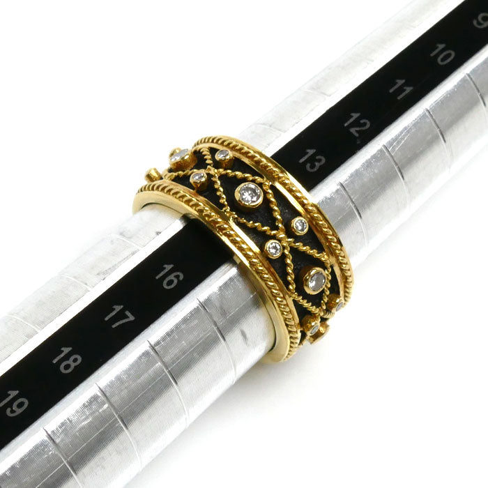 K18YG Yellow Gold Diamond Ring 14