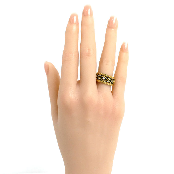 K18YG Yellow Gold Diamond Ring 14