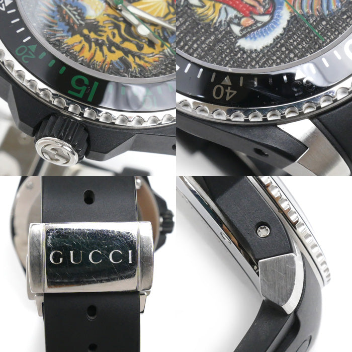 Gucci Dive Tiger Quartz Watch YA136318