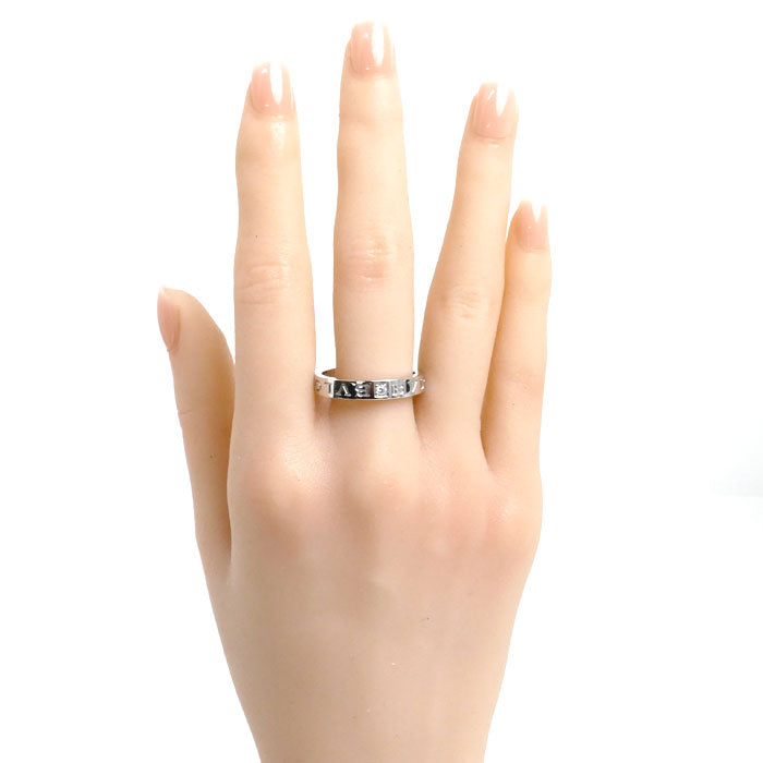 Bvlgari K18WG White Gold Diamond Ring 22