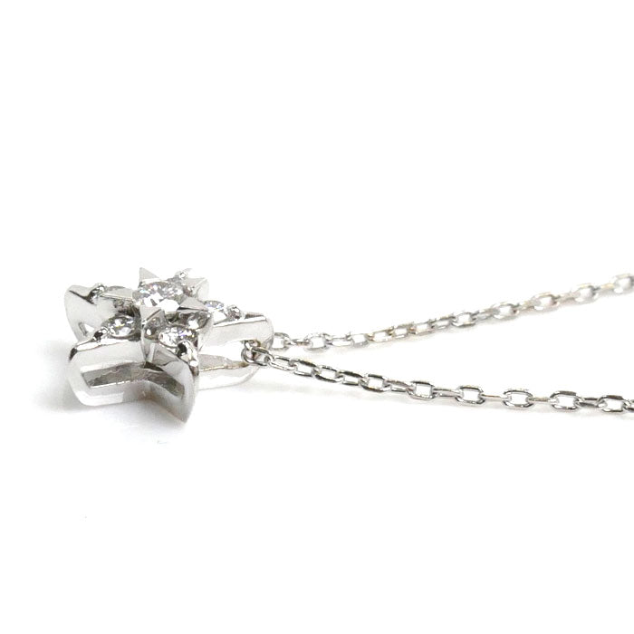 K18WG White Gold Diamond Necklace