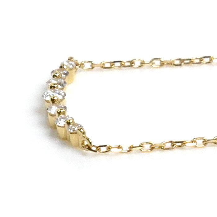 K18YG Yellow Gold Diamond Necklace