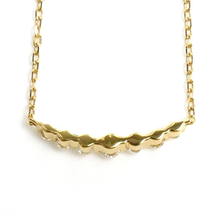 K18YG Yellow Gold Diamond Necklace