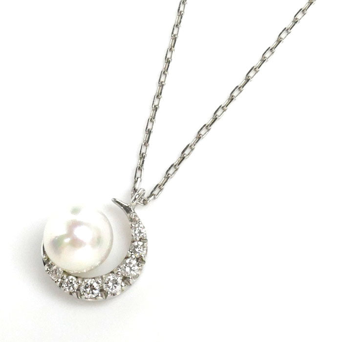 Vendome Aoyama Platinum Pearl Diamond Necklace