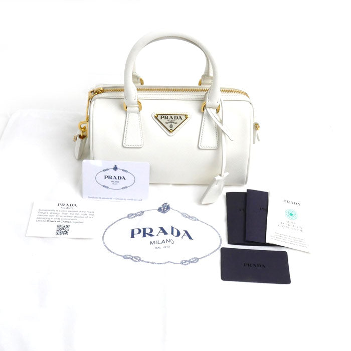 Prada Saffiano Leather 2Way Top Handle Bag