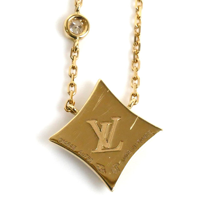 Louis Vuitton Yellow Gold Diamond Pendant Necklace