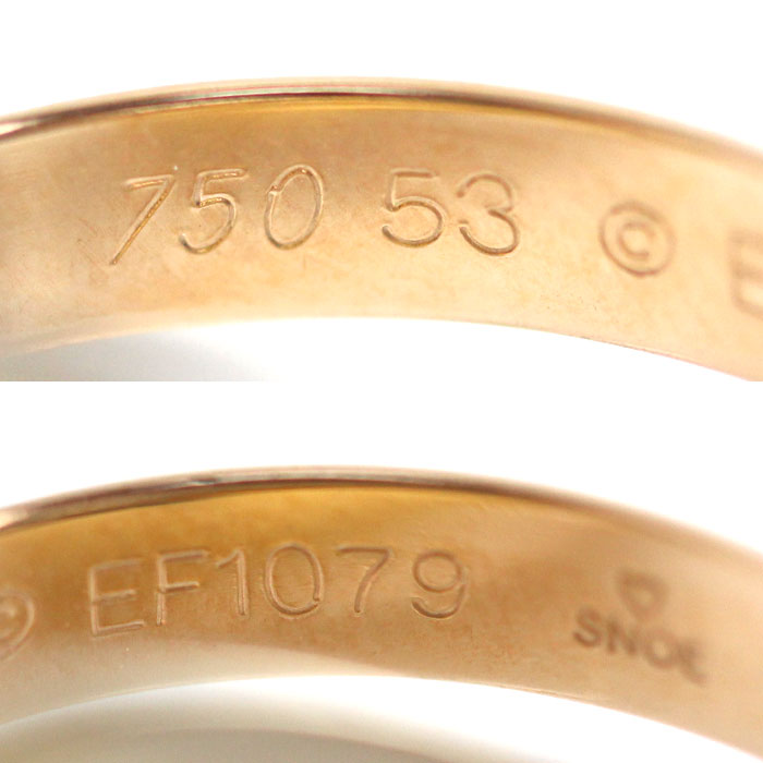 Cartier Trinity Ring K18YG/PG/WG 12.5