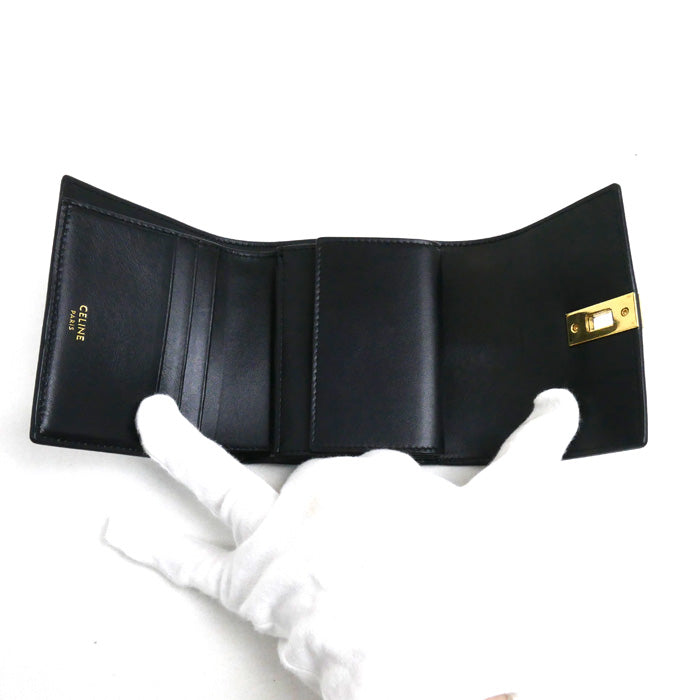 Celine Small Trifold Wallet Black