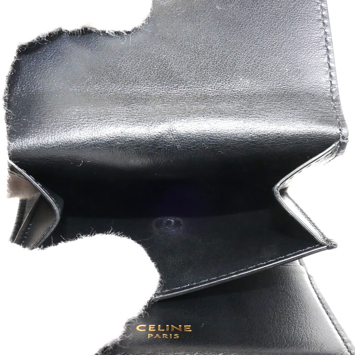 Celine Small Trifold Wallet Black