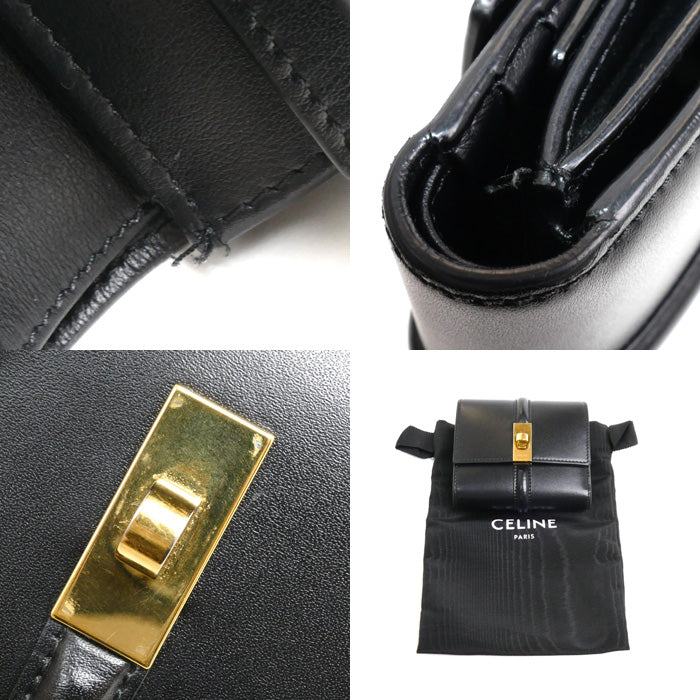 Celine Small Trifold Wallet Black