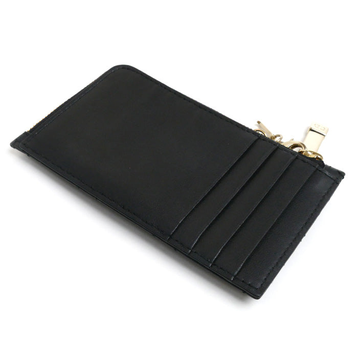 Dior Lady Dior Compact Zip Card Holder Black